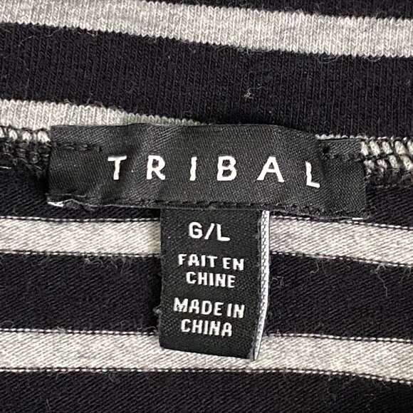 Tribal striped loose fit turtleneck sweater - Picture 5 of 6